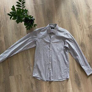 Hugo Boss Check Pattern Button-Down Dress Shirt